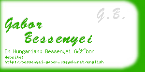 gabor bessenyei business card